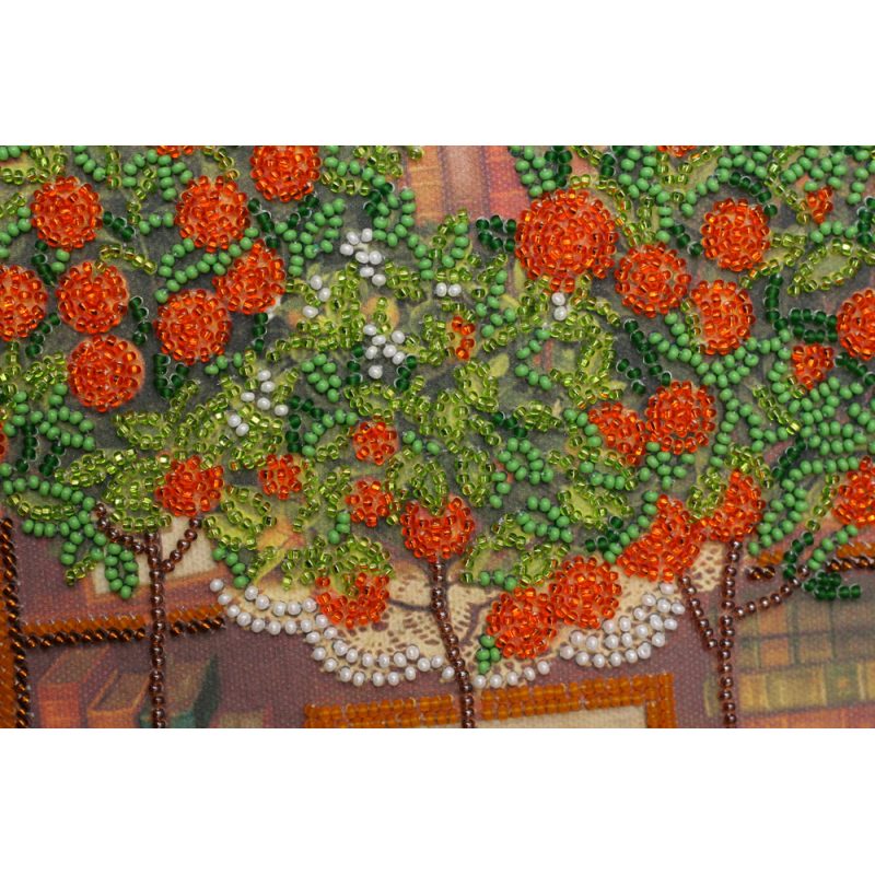 Bead Embroidery Kit on Art Canvas "Salon buffet"