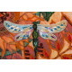 Bead Embroidery Kit on Art Canvas "Leaf fall"