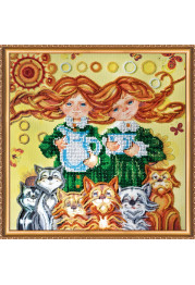 Bead Embroidery Kit on Art Canvas "Good Morning!"
