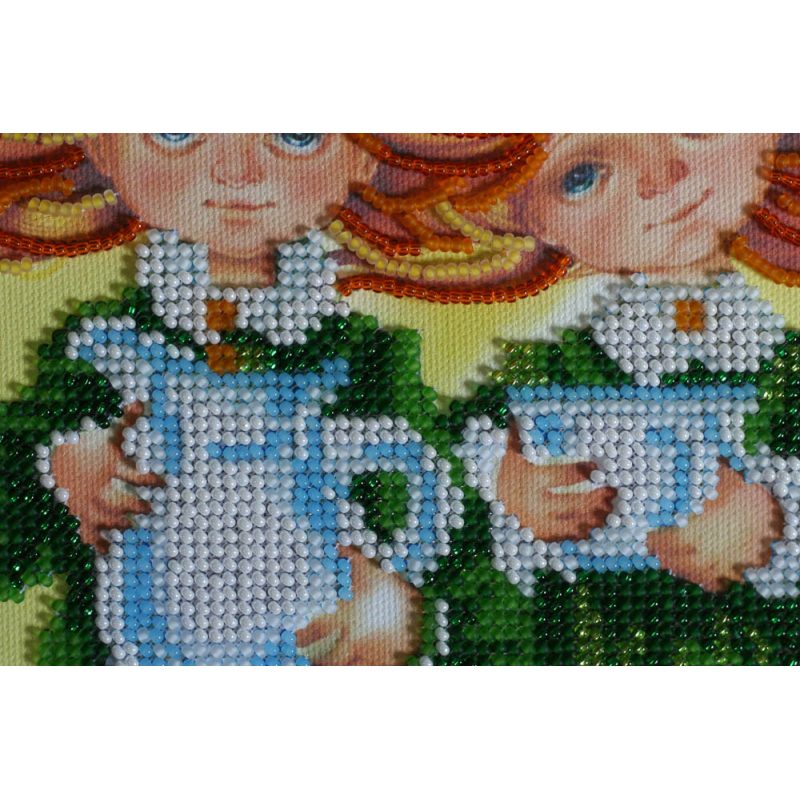 Bead Embroidery Kit on Art Canvas "Good Morning!"