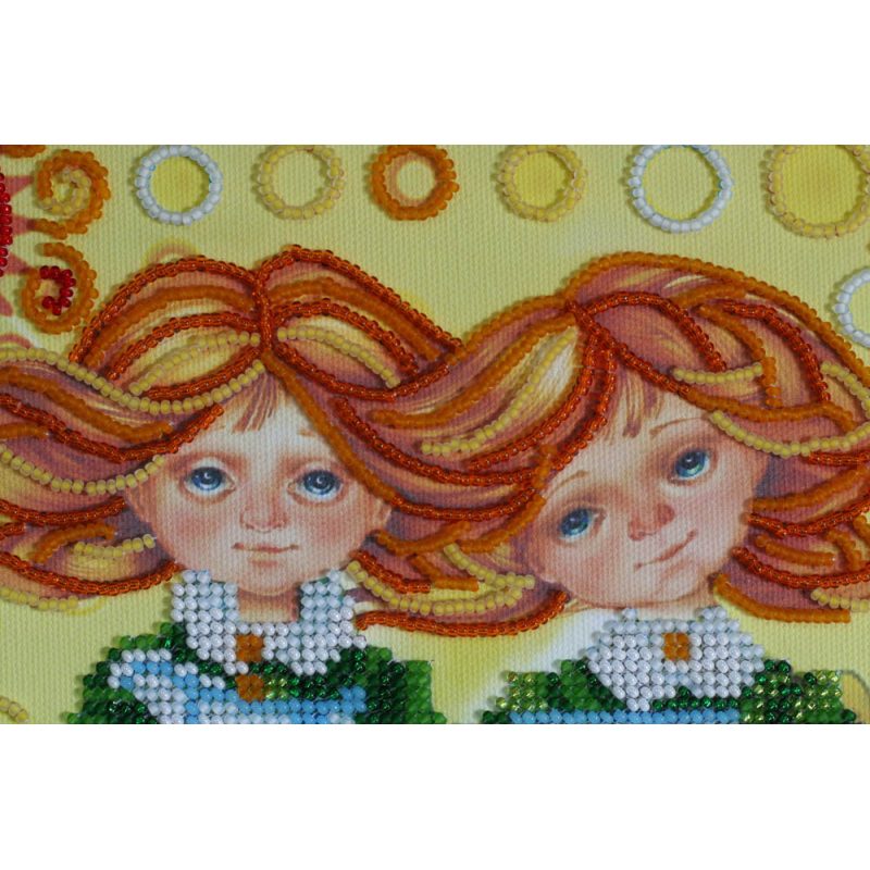 Bead Embroidery Kit on Art Canvas "Good Morning!"