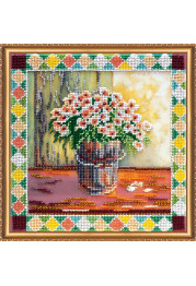 Bead Embroidery Kit on Art Canvas "Smart frost"