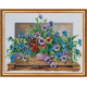Bead Embroidery Kit on Art Canvas "Summer aroma-1"