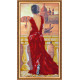 Bead Embroidery Kit on Art Canvas "Evening embankment"