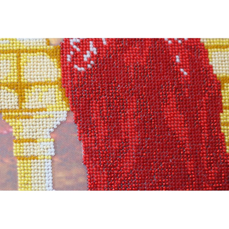 Bead Embroidery Kit on Art Canvas "Evening embankment"