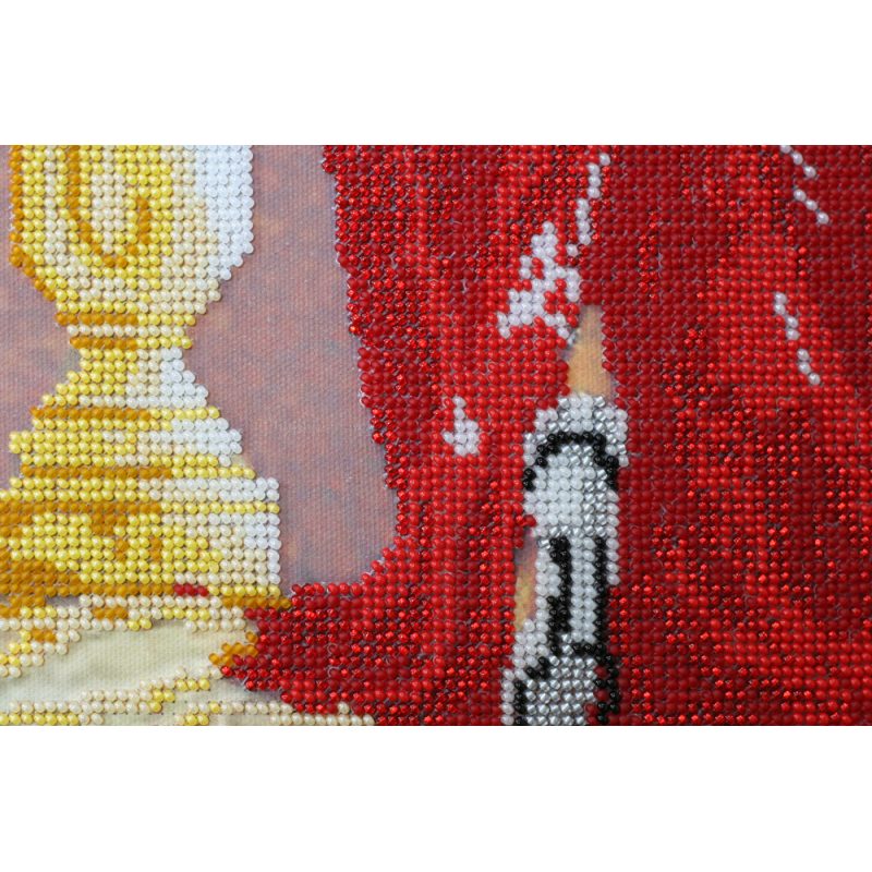 Bead Embroidery Kit on Art Canvas "Evening embankment"