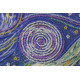 Bead Embroidery Kit on Art Canvas "Starlight night"
