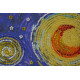 Bead Embroidery Kit on Art Canvas "Starlight night"