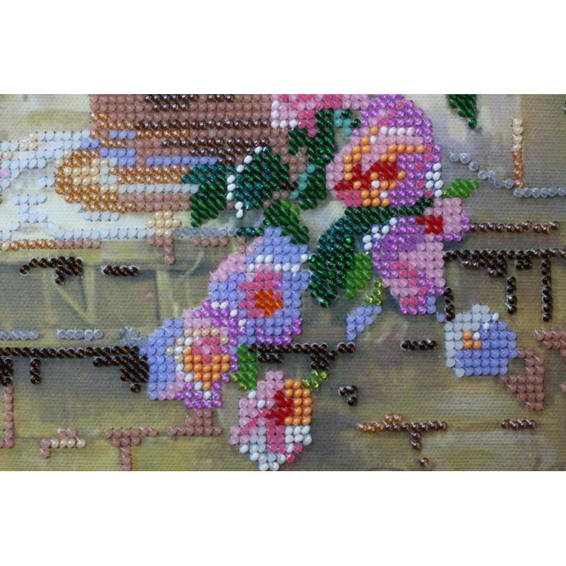 Bead Embroidery Kit on Art Canvas "Sweet life"