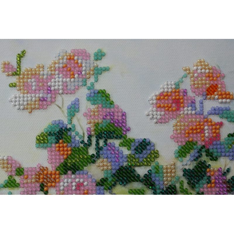 Bead Embroidery Kit on Art Canvas "Sweet life"