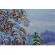 Bead Embroidery Kit on Art Canvas "Winter morning"