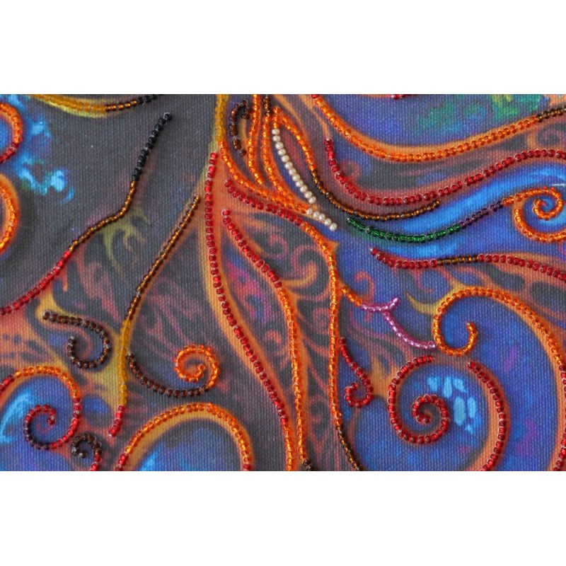 Bead Embroidery Kit on Art Canvas "Magic"