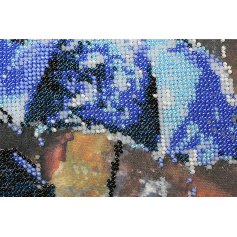 Bead Embroidery Kit on Art Canvas "Love story – 1"
