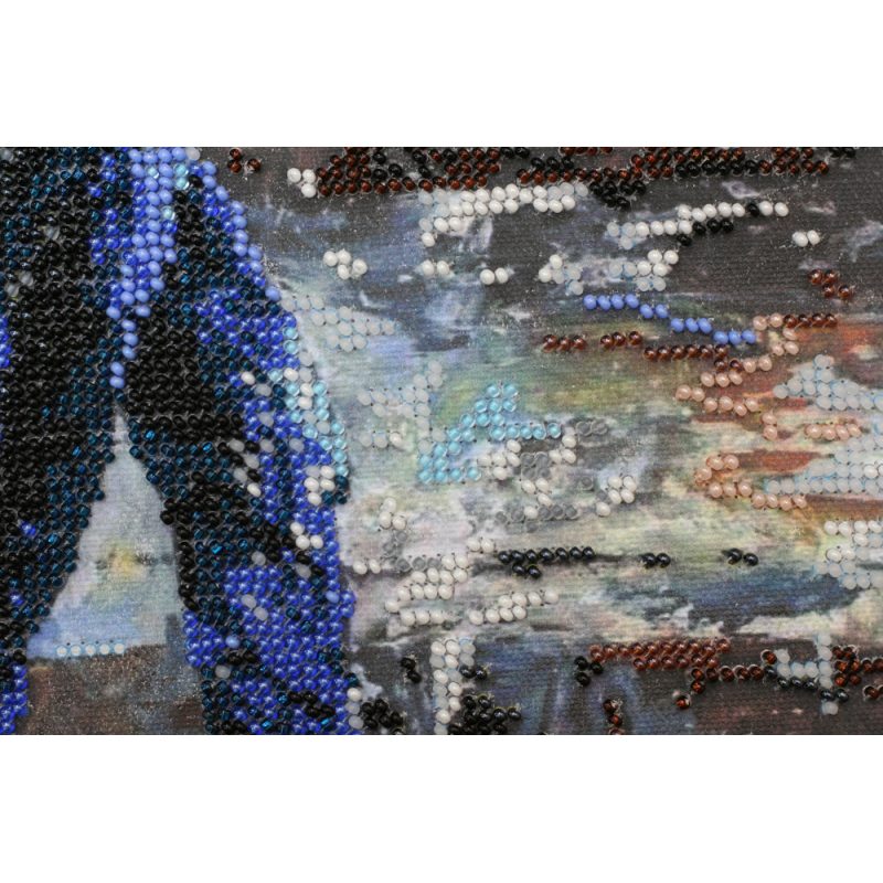 Bead Embroidery Kit on Art Canvas "Love story – 1"