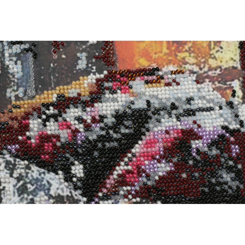 Bead Embroidery Kit on Art Canvas "Love story – 2"
