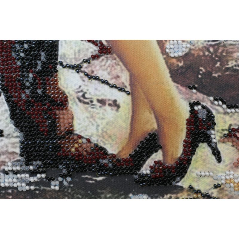 Bead Embroidery Kit on Art Canvas "Love story – 2"