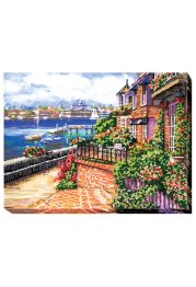 Bead Embroidery Kit on Art Canvas "Bay"