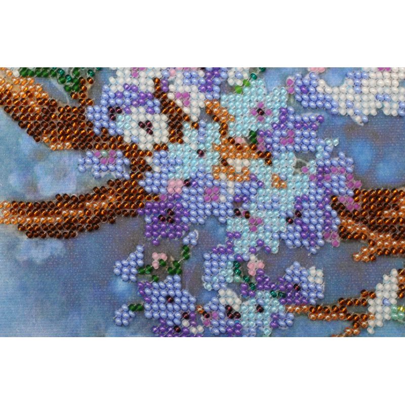 Bead Embroidery Kit on Art Canvas "Blossom"