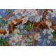 Bead Embroidery Kit on Art Canvas "Blossom"