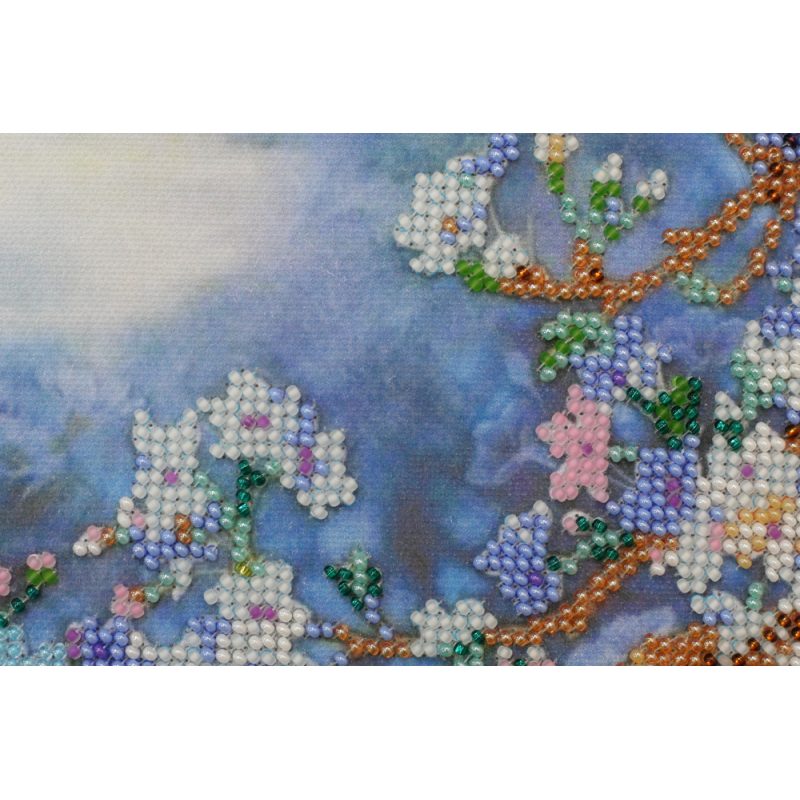 Bead Embroidery Kit on Art Canvas "Blossom"