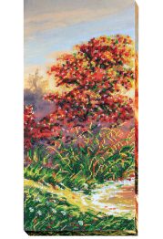 Bead Embroidery Kit on Art Canvas "Autumn scenes-1"
