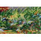 Bead Embroidery Kit on Art Canvas "Autumn scenes-3"
