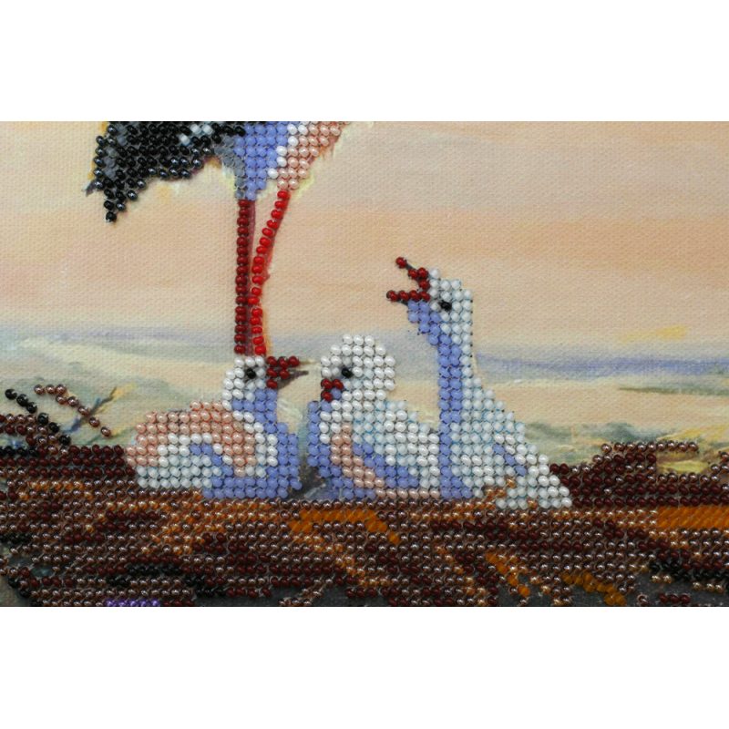 Bead Embroidery Kit on Art Canvas "Family"