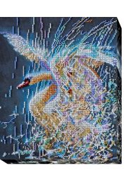 Bead Embroidery Kit on Art Canvas "Fidelity lights"