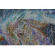 Bead Embroidery Kit on Art Canvas "Fidelity lights"