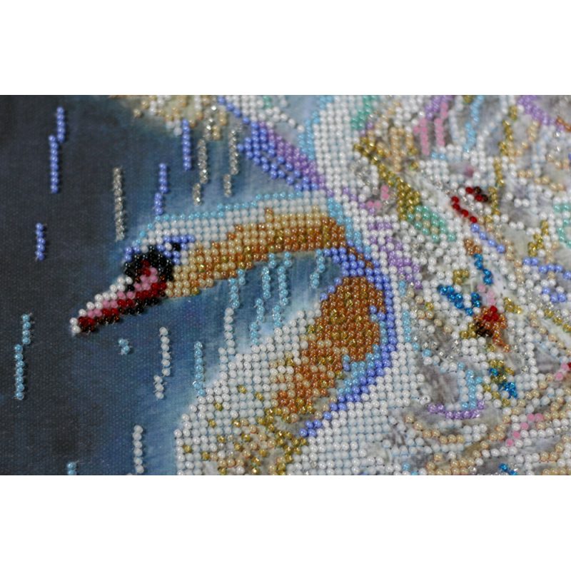 Bead Embroidery Kit on Art Canvas "Fidelity lights"