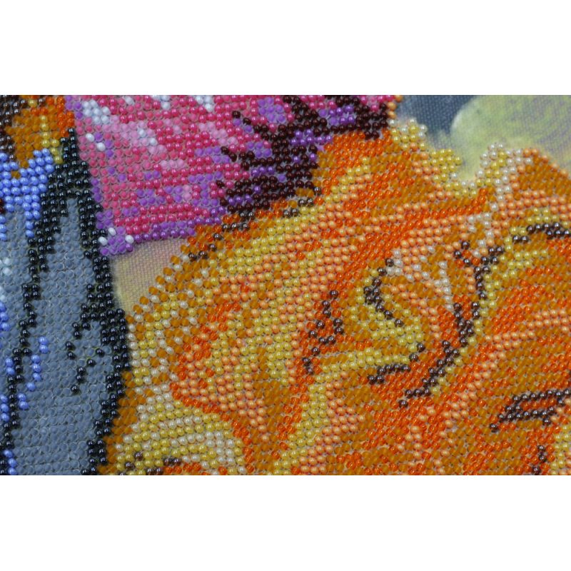Bead Embroidery Kit on Art Canvas "Dating"