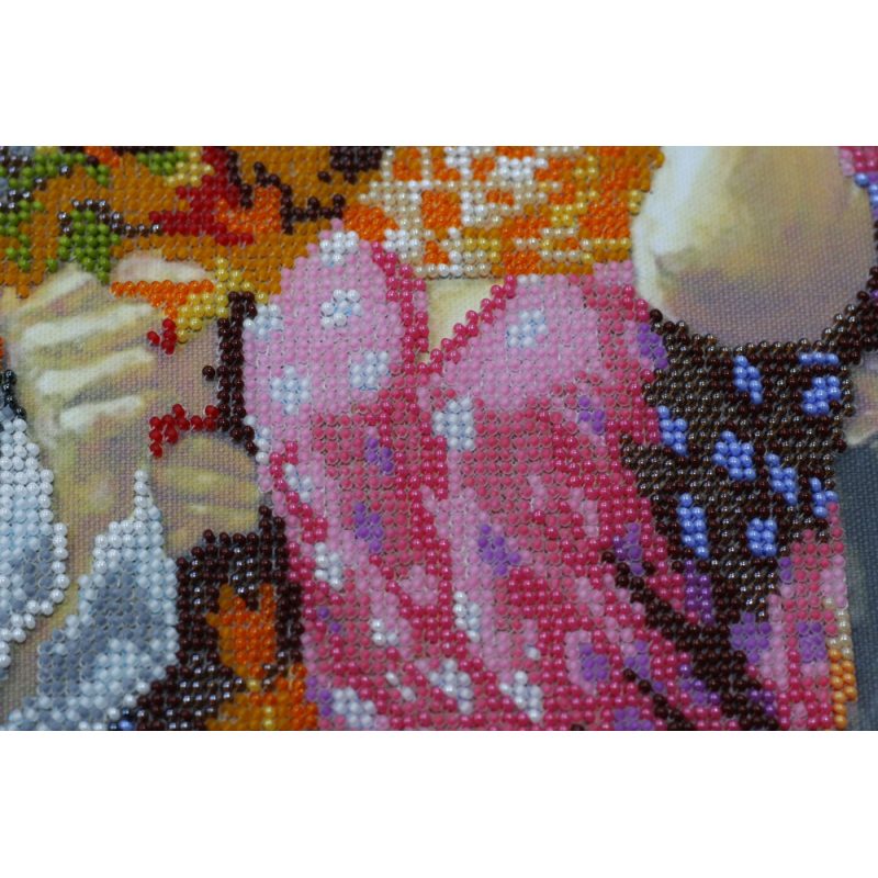 Bead Embroidery Kit on Art Canvas "Dating"