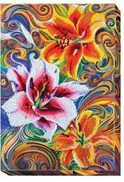 Bead Embroidery Kit on Art Canvas "Three virtues"