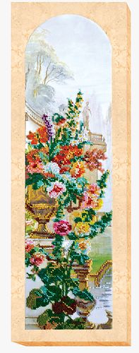 Bead Embroidery Kit on Art Canvas "Gods' garden-1"