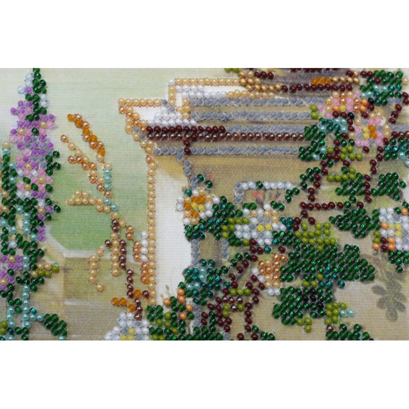 Bead Embroidery Kit on Art Canvas "Gods' garden-1"