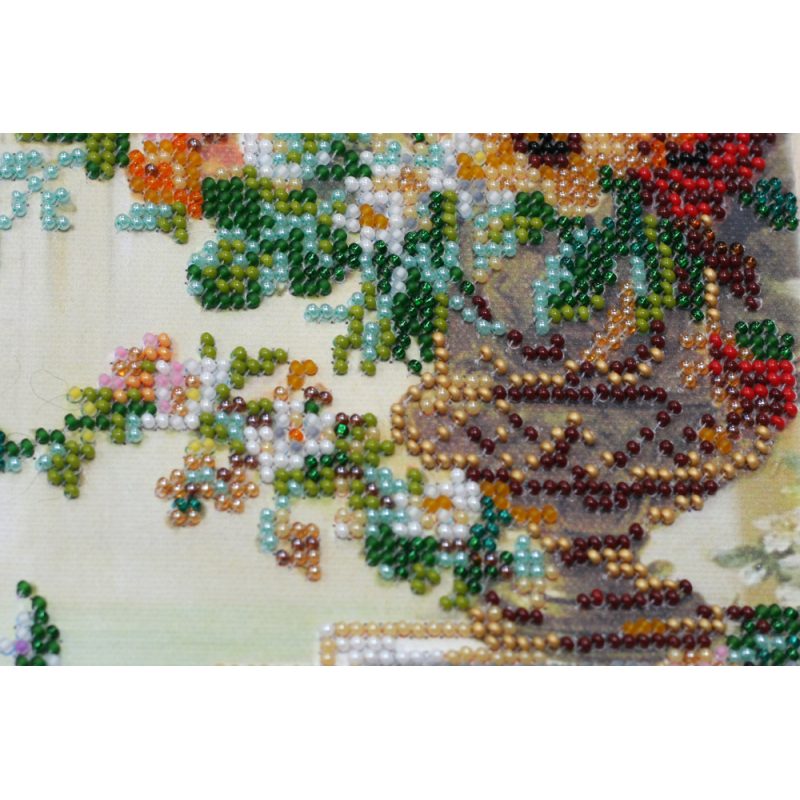 Bead Embroidery Kit on Art Canvas "Gods' garden-1"