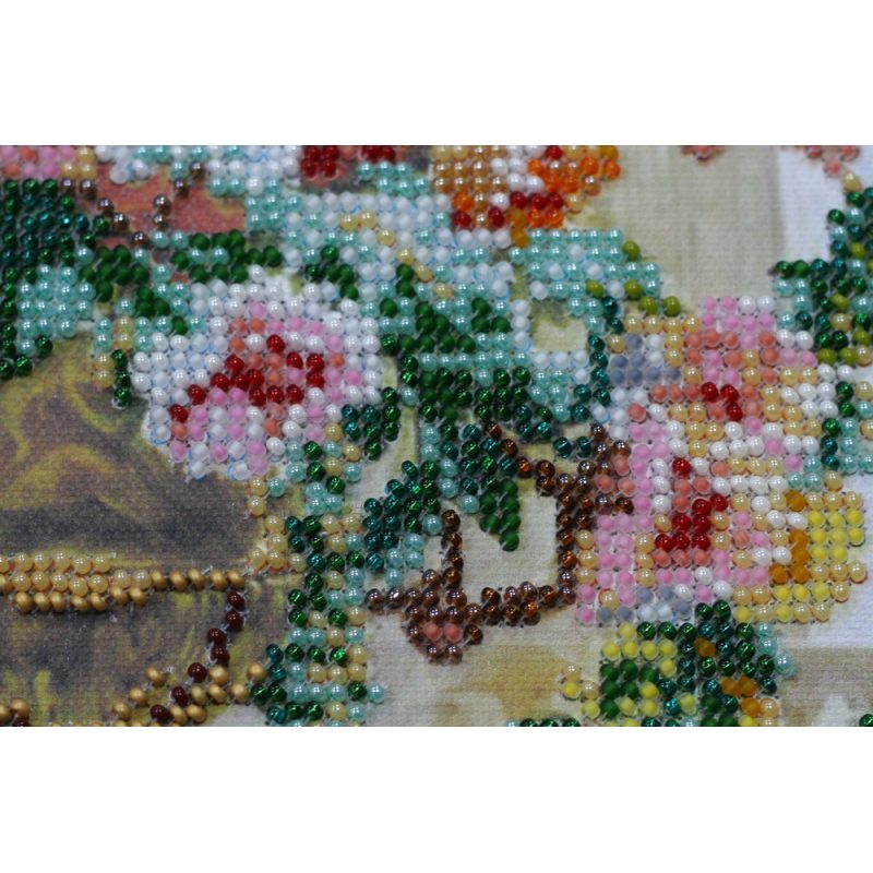 Bead Embroidery Kit on Art Canvas "Gods' garden-3"