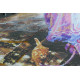 Bead Embroidery Kit on Art Canvas "After the promenade"