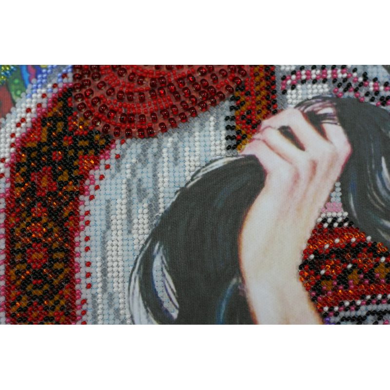 Bead Embroidery Kit on Art Canvas "Girl's dreams"