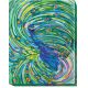 Bead Embroidery Kit on Art Canvas "Emerald whirlpool"