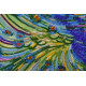 Bead Embroidery Kit on Art Canvas "Emerald whirlpool"