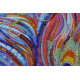 Bead Embroidery Kit on Art Canvas "Magic feathers"