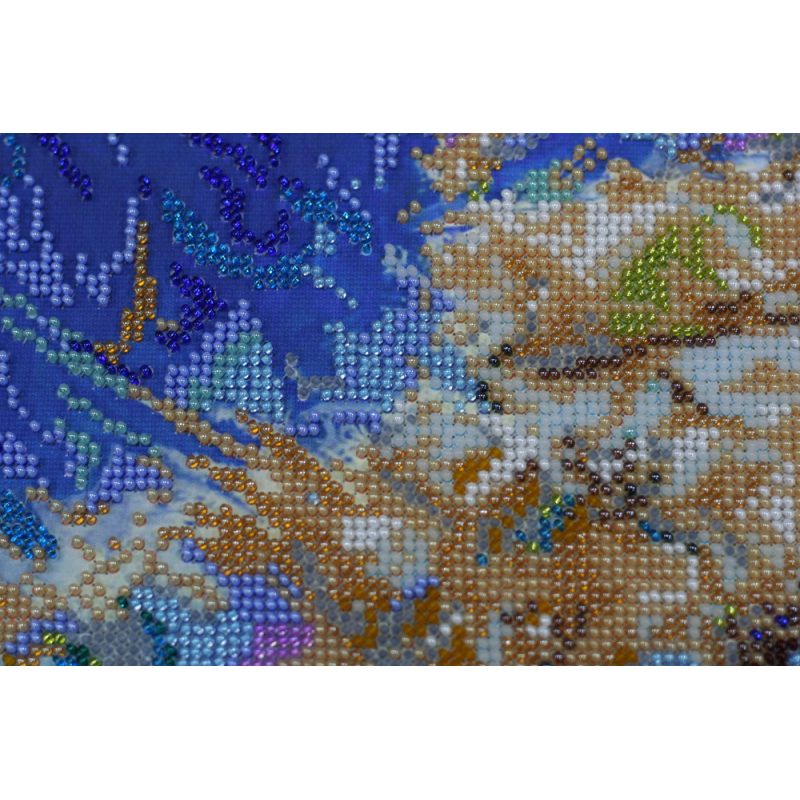 Bead Embroidery Kit on Art Canvas "Sky sail"