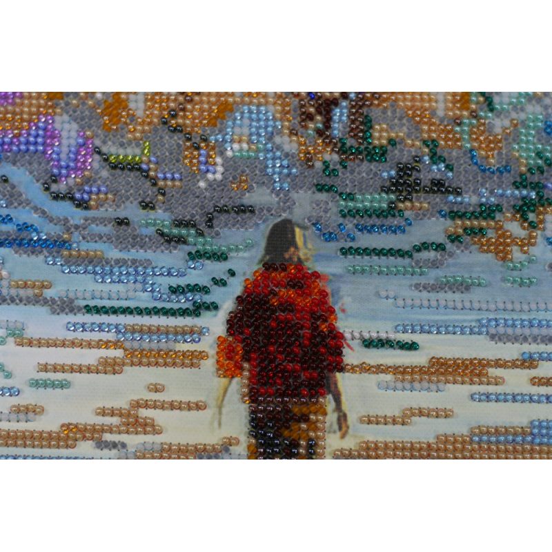 Bead Embroidery Kit on Art Canvas "Sky sail"