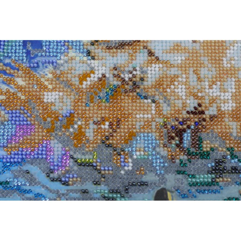 Bead Embroidery Kit on Art Canvas "Sky sail"
