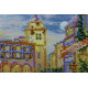 Bead Embroidery Kit on Art Canvas "Warm night"