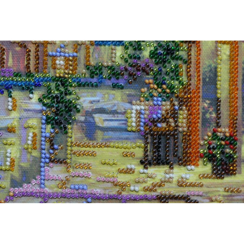 Bead Embroidery Kit on Art Canvas "Warm night"