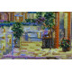 Bead Embroidery Kit on Art Canvas "Warm night"