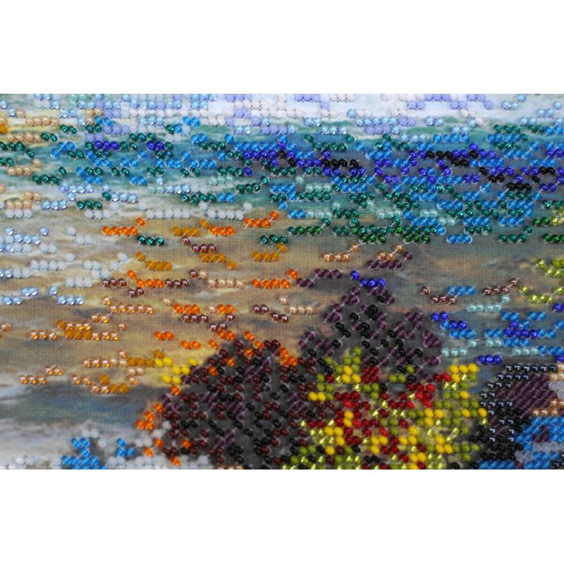 Bead Embroidery Kit on Art Canvas "Waterfall"
