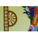 Bead Embroidery Kit on Art Canvas "Rainbow giraffe"
